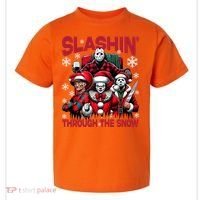 Slasin Through The Snow Series Xmas Horror Christmas Merry Creep Toddler T-Shirt thumb 0