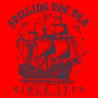 Spilling The Tea Since 1773 Santa Hat thumb 1