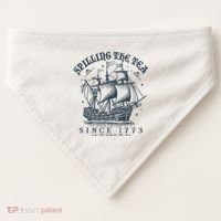 Spilling The Tea Since 1773 USA-Made Doggie Bandana thumb 0