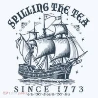 Spilling The Tea Since 1773 Women's Hoodie thumb 2