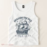 Spilling The Tea Since 1773 Tank Top thumb 2