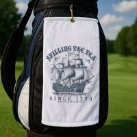 Spilling The Tea Since 1773 Golf Towel thumb 2