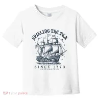 Spilling The Tea Since 1773 Toddler T-Shirt thumb 0