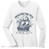 Spilling The Tea Since 1773 Women's Long Sleeve Shirt thumb 0