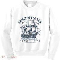 Spilling The Tea Since 1773 Kids Sweatshirt thumb 0