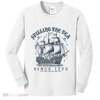 Spilling The Tea Since 1773 Kids Long Sleeve Shirt thumb 0