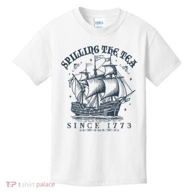 Spilling The Tea Since 1773 Kids T-Shirt