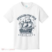 Spilling The Tea Since 1773 Kids T-Shirt thumb 0