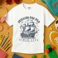 Spilling The Tea Since 1773 Kids T-Shirt thumb 3