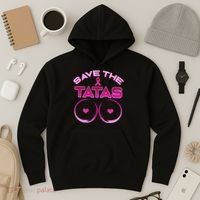 Save The Tatas Pink Ribbon Hoodie thumb 3