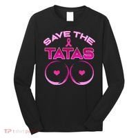 Save The Tatas Pink Ribbon Long Sleeve Shirt thumb 0