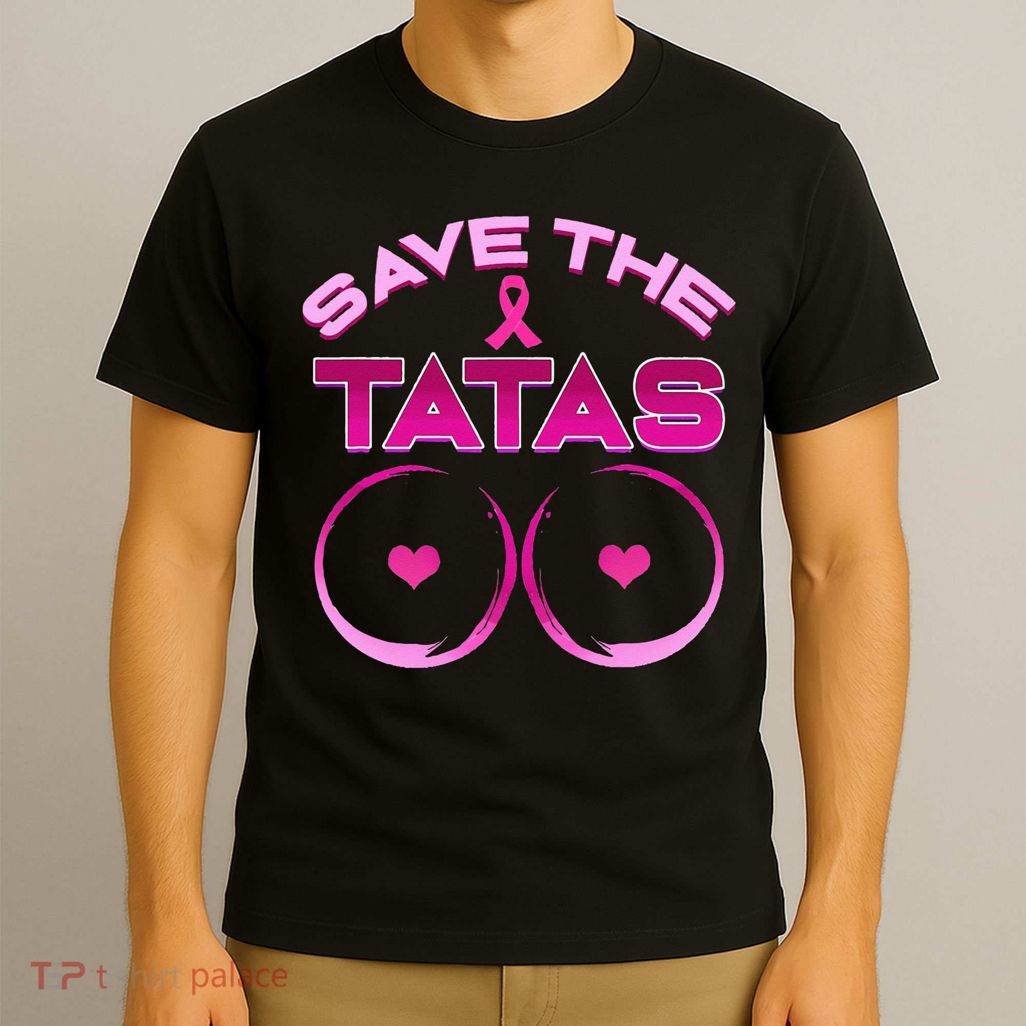 Save The Tatas Pink Ribbon T-Shirt