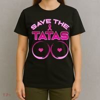 Save The Tatas Pink Ribbon T-Shirt thumb 4