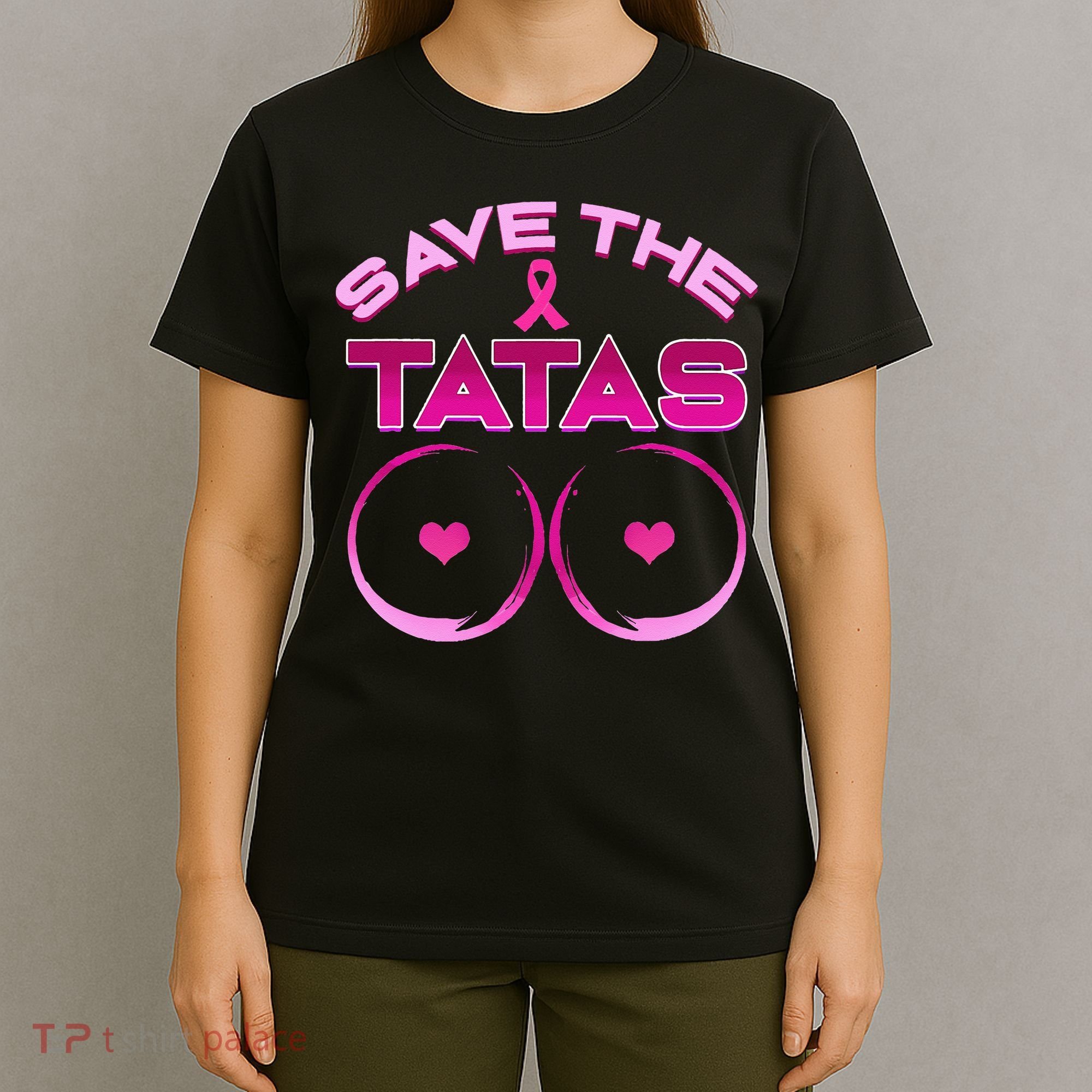 Save The Tatas Pink Ribbon T-Shirt