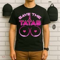 Save The Tatas Pink Ribbon T-Shirt thumb 6