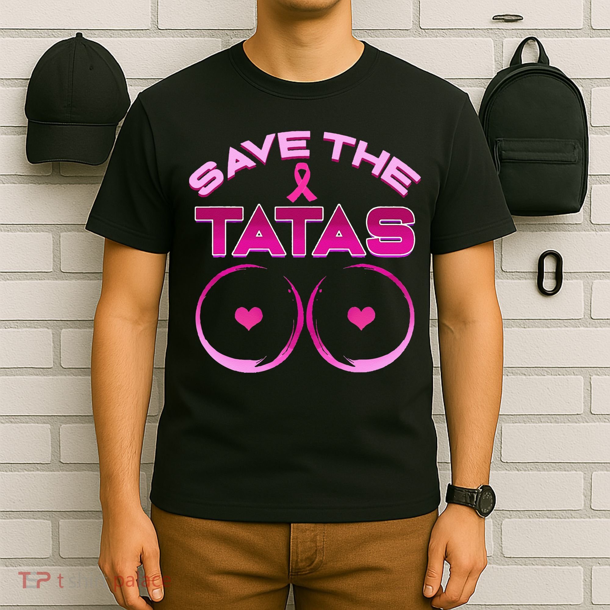 Save The Tatas Pink Ribbon T-Shirt