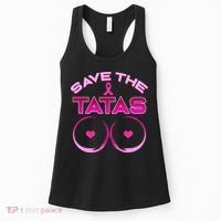 Save The Tatas Pink Ribbon Women's Tank Top thumb 0