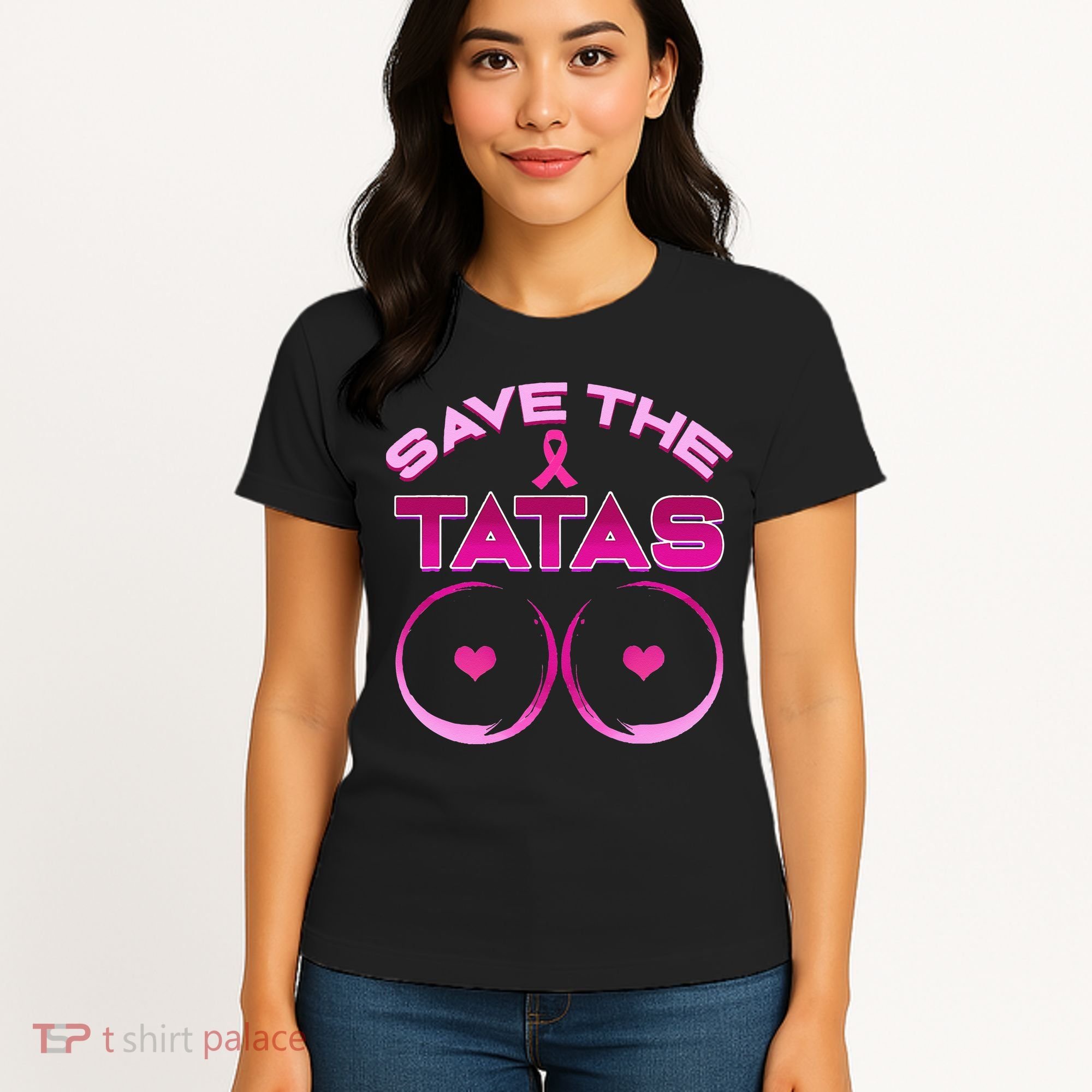 Save The Tatas Pink Ribbon Women's T-Shirt