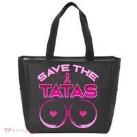 Save The Tatas Pink Ribbon Tote Bag thumb 0