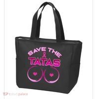 Save The Tatas Pink Ribbon Tote Bag thumb 3