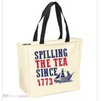 Spilling The Tea Since 1773 Tote Bag thumb 2