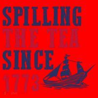 Spilling The Tea Since 1773 Santa Hat thumb 1