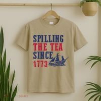 Spilling The Tea Since 1773 T-Shirt thumb 2