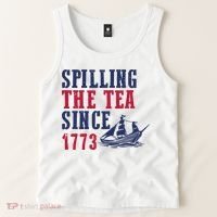 Spilling The Tea Since 1773 Tank Top thumb 2