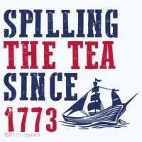 Spilling The Tea Since 1773 Golf Towel thumb 3