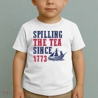 Spilling The Tea Since 1773 Toddler T-Shirt thumb 2