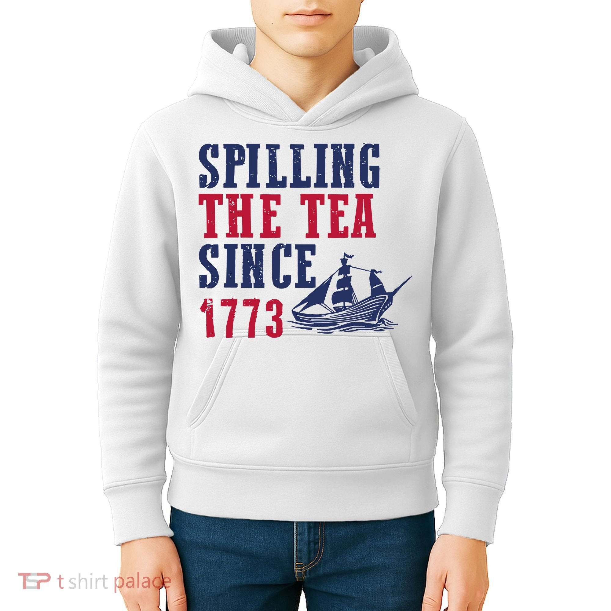 Spilling The Tea Since 1773 Kids Hoodie