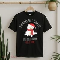 Surviving The Teacher Life One Meltdown At A Time T-Shirt thumb 2
