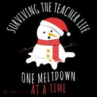 Surviving The Teacher Life One Meltdown At A Time Women's Hoodie thumb 2