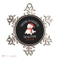 Surviving The Teacher Life One Meltdown At A Time Ornament thumb 0