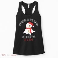 Surviving The Teacher Life One Meltdown At A Time Women's Tank Top thumb 0