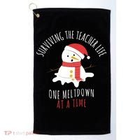 Surviving The Teacher Life One Meltdown At A Time Golf Towel thumb 0