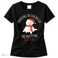 Surviving The Teacher Life One Meltdown At A Time Women's T-Shirt thumb 0