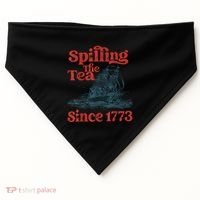 Spilling The Tea Since 1773 Patriotic History Teacher USA-Made Doggie Bandana thumb 0