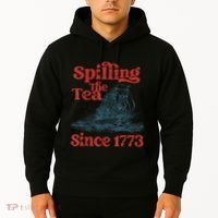 Spilling The Tea Since 1773 Patriotic History Teacher Hoodie thumb 2