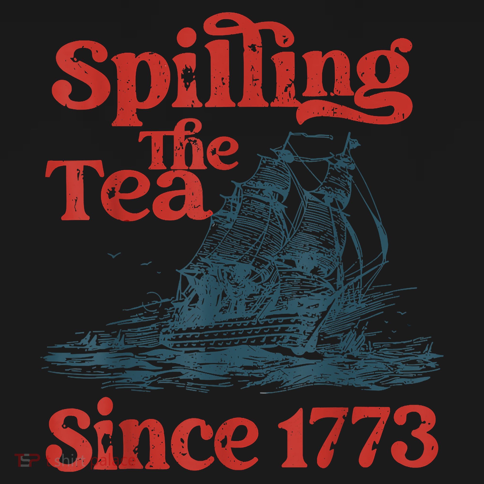 Spilling The Tea Since 1773 Patriotic History Teacher Women's Hoodie