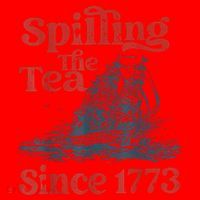 Spilling The Tea Since 1773 Patriotic History Teacher Santa Hat thumb 1