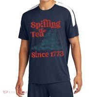 Spilling The Tea Since 1773 Patriotic History Teacher Sport-Tek Competitor United Soccer Jersey thumb 0