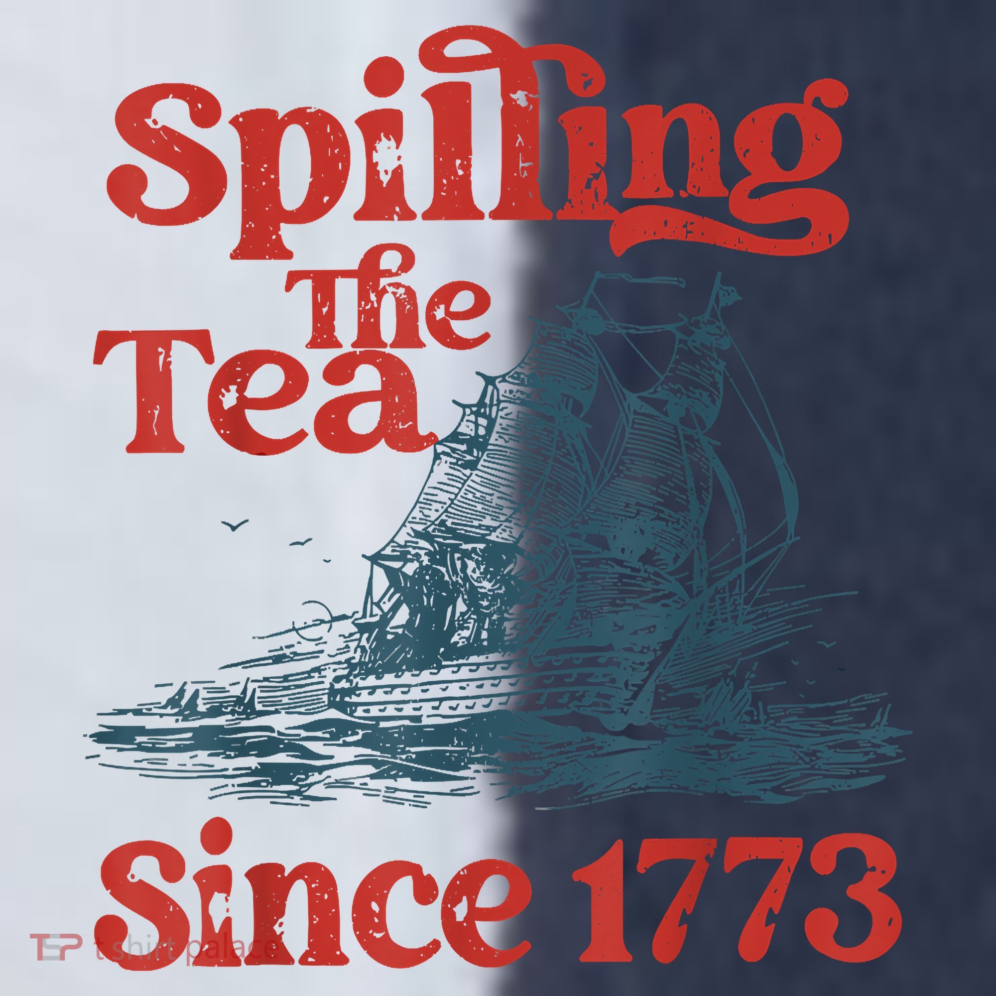 Spilling The Tea Since 1773 Patriotic History Teacher Sport-Tek Competitor United Soccer Jersey