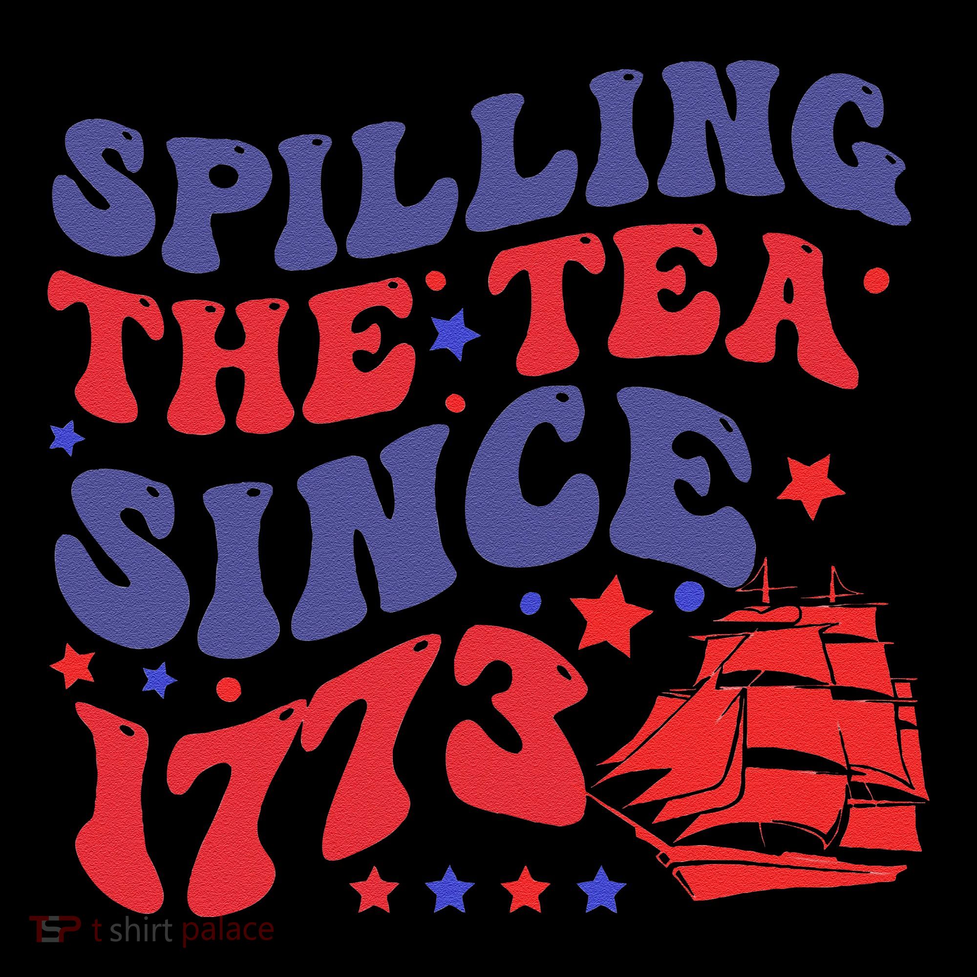 Spilling The Tea Since 1773 Retro Groovy History Teacher Fun Coffee Mug