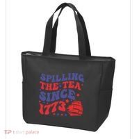 Spilling The Tea Since 1773 Retro Groovy History Teacher Fun Tote Bag thumb 3