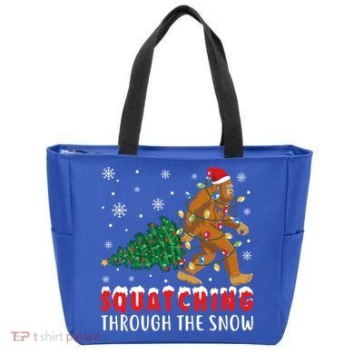 Squatching Through The Snow Christmas Bigfoot Sasquatch Cute Gift Tote Bag