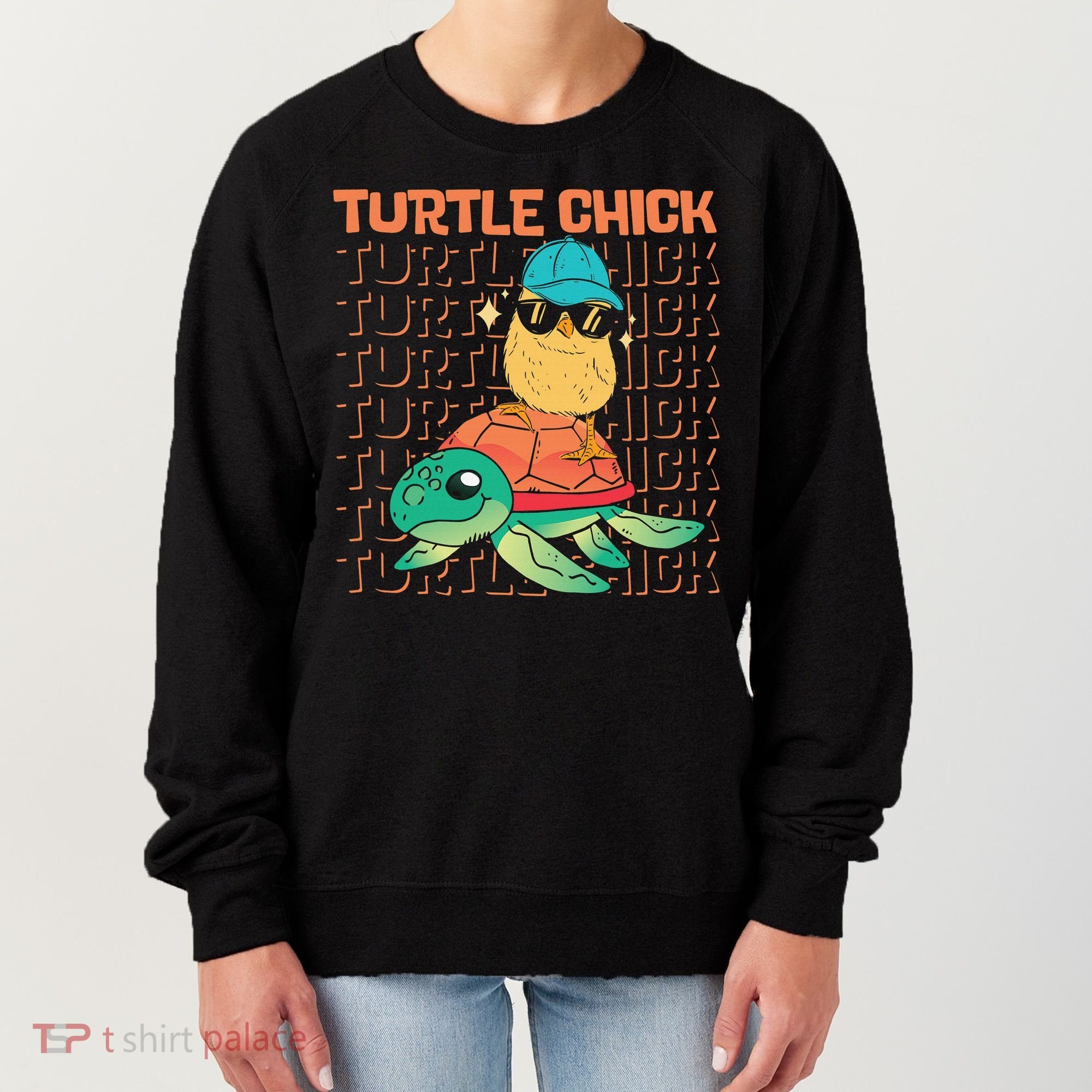 Sea Turtle Tortoise Chicken Turtle Chick Women's Sweatshirt