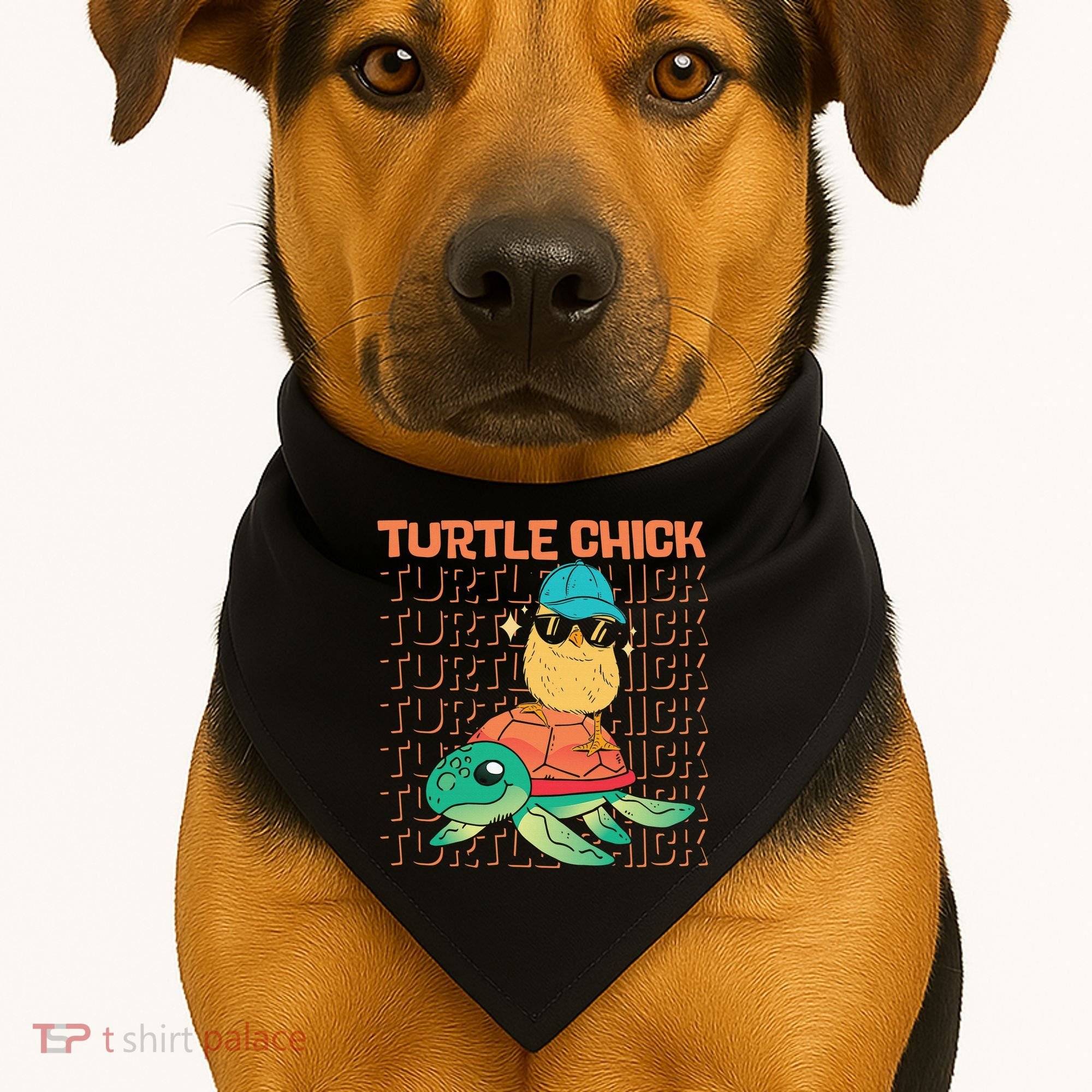 Sea Turtle Tortoise Chicken Turtle Chick USA-Made Doggie Bandana