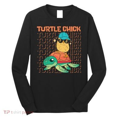Sea Turtle Tortoise Chicken Turtle Chick Long Sleeve Shirt