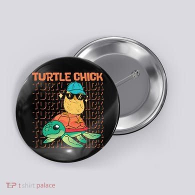 Sea Turtle Tortoise Chicken Turtle Chick Button